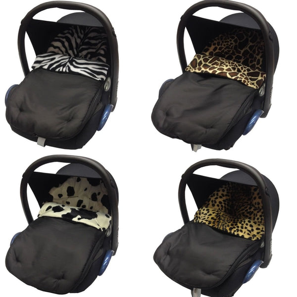 Universal Animal Print Car Seat Footmuff / Cosy Toes - Fits All 3 And 5 Point Harnesses - Fits All Models - For Your Little One